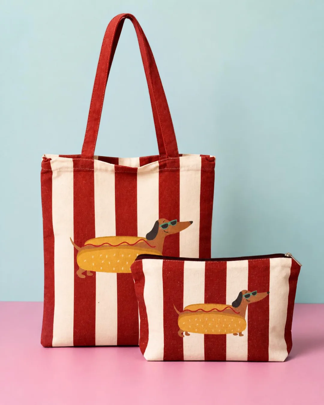 Tote Bag y Neceser Teckel Rojo - Vista 1